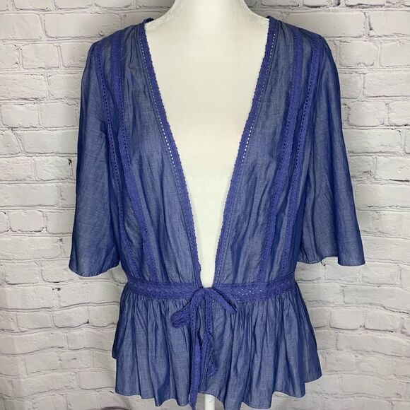 Matilda Jane Hour by Hour Chambray cardigan jacket - Picture 4 of 11